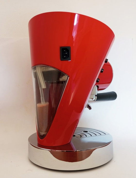 Image 1 of Máquina de café espresso Bugatti Diva roja diseñada por Andreas Seegatz