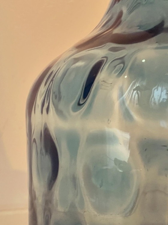 Image 1 of A striking vintage Italian art glass vase