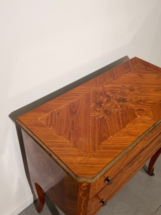 Image 1 of Franse ladekast met marqueterie