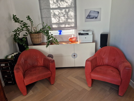 2 poltrone Leolux Carabas – fauteuils, Leather