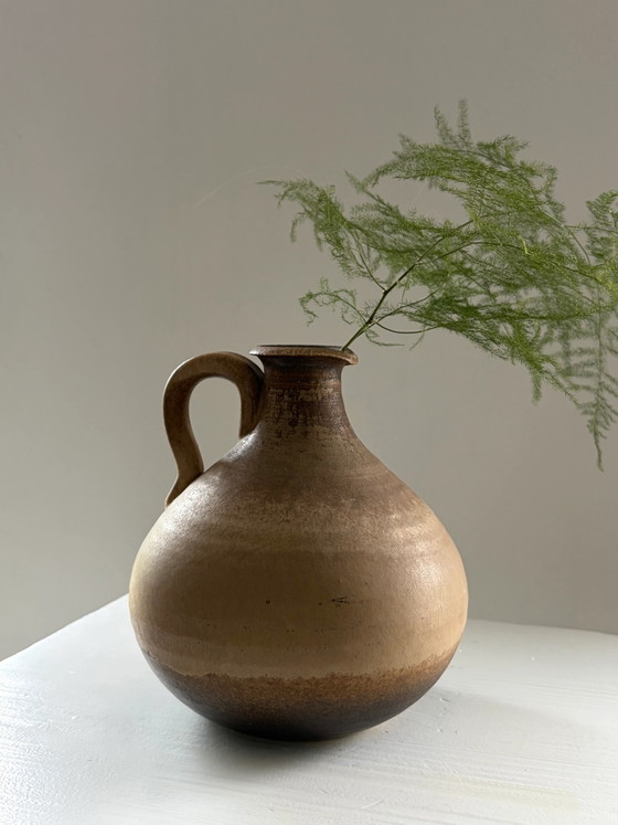 Vaso vintage in ceramica stile caraffa con manico – Vasi (photo 4 of 5)