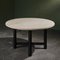 Tafel van fossiele steen met metalen frame, België – Vergadertafel (photo 3 of 13)