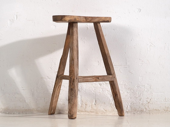 Tabouret asiatique ancien (c.1900) #4 (photo 14 of 39)