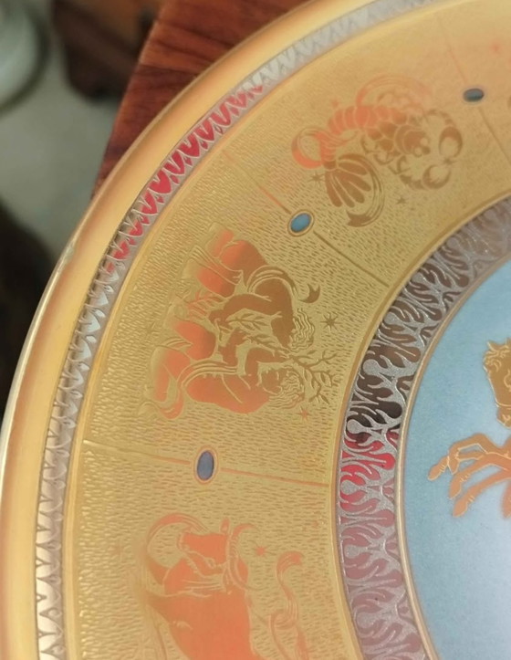 Image 1 of Zwei dekorative Teller aus der Morbelli Gold- und Platinkollektion