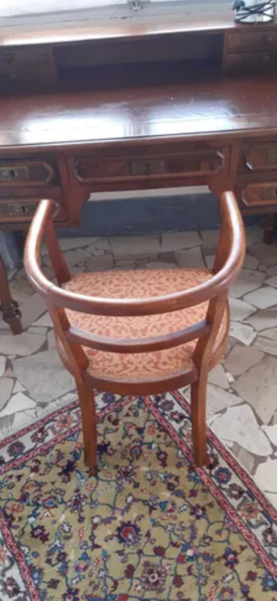 Fauteuil tonneau Art Déco des années 1930 – Restauré professionnellement et retapissé – Fauteuils d'appoint (photo 9 of 12)