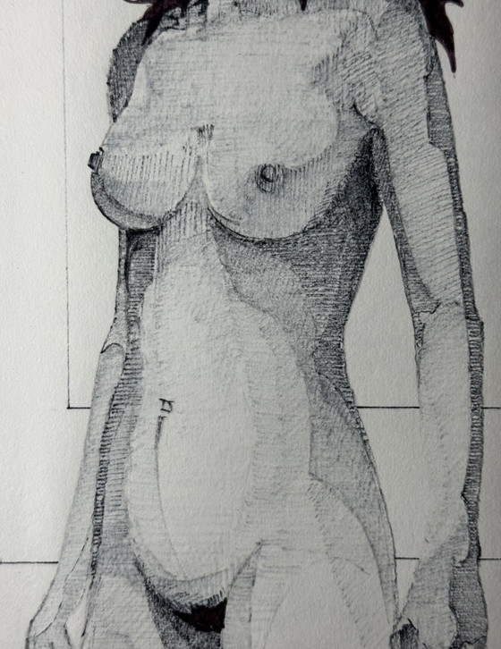 Eugène Eechaut (1928-2019) - Artwork - Framed - Signed, 1977 – Paintings & Drawings, Paper, Plexiglass (photo 5 of 14)