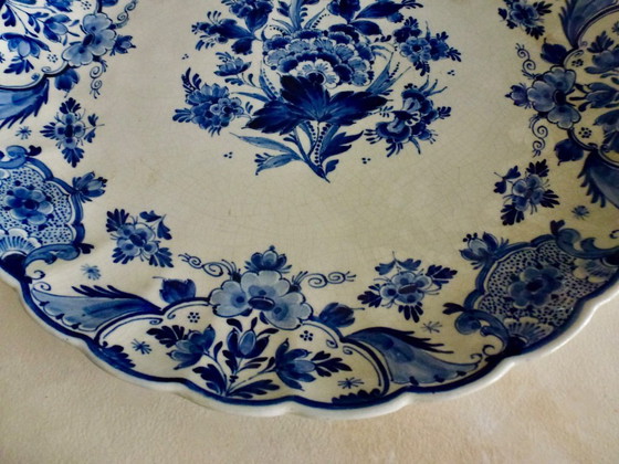 Image 1 of Ancienne assiette murale produite par De Porceleyne Fles