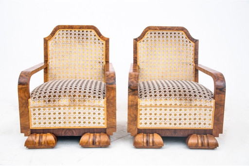 Fauteuils Art déco uniques, France, années 1930.