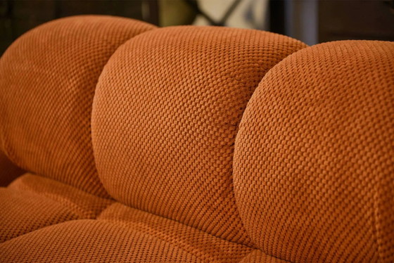 Grand canapé modulable pour 10 personnes – Canapés 3 places, Velours, Vintage (photo 7 of 17)