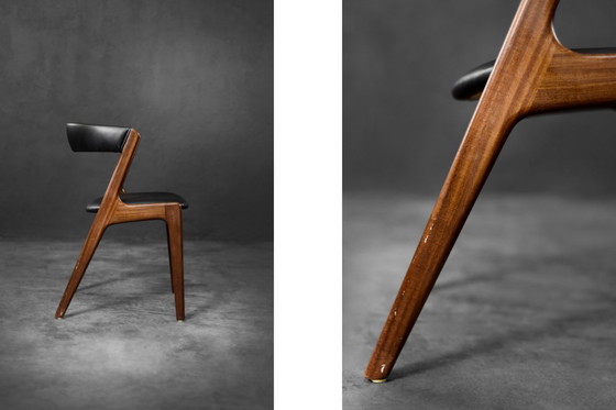 Image 1 of Vintage Mid-Century Danish Modern Teak Office Chair Model Fire by Kai Kristiansen