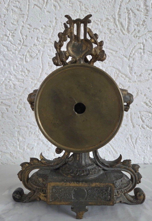 Antique Clock from 1884 – klokken, Metal, Brass (photo 2 of 7)
