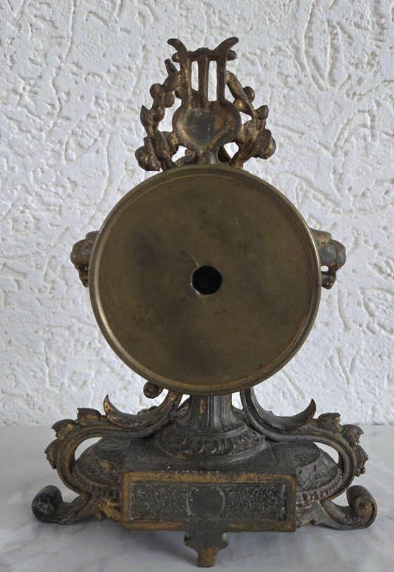 Antique Clock from 1884 – Metal, Brass (photo 2 of 7)