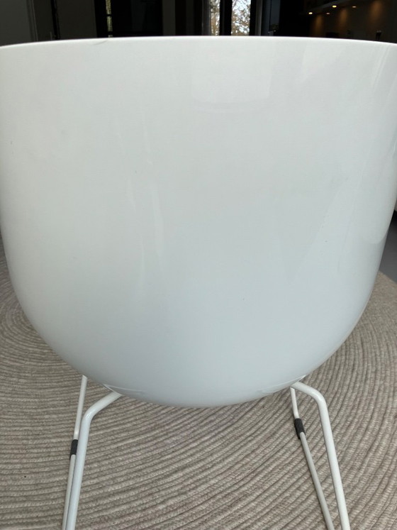 6x Sedia Flow italiana 0520 bianco lucido con imbottitura in pelle naturale – Flow Chair, Sedie da pranzo, MDF (photo 5 of 5)