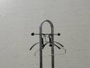 Vintage Freestanding Coat Rack in Chrome & Black – 1990s