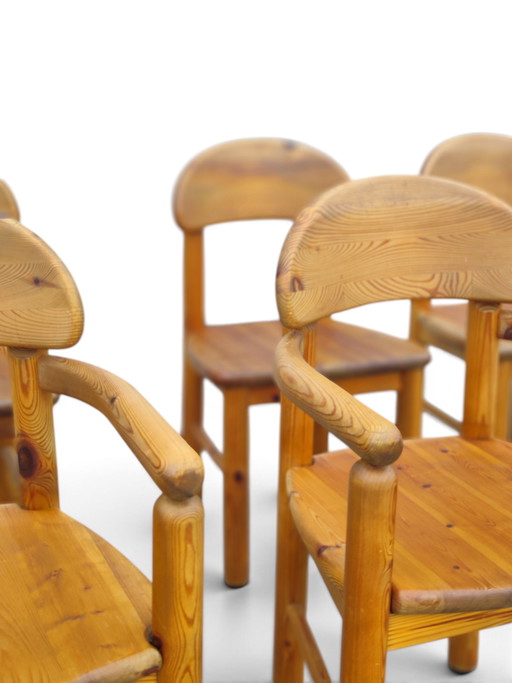 6 sedie in pino stile Daumiller – eetkamerstoelen, Wood