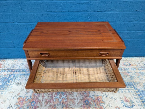 Image 1 of Table d'appoint vintage | table à couture, Poul Dinesen, années 1960