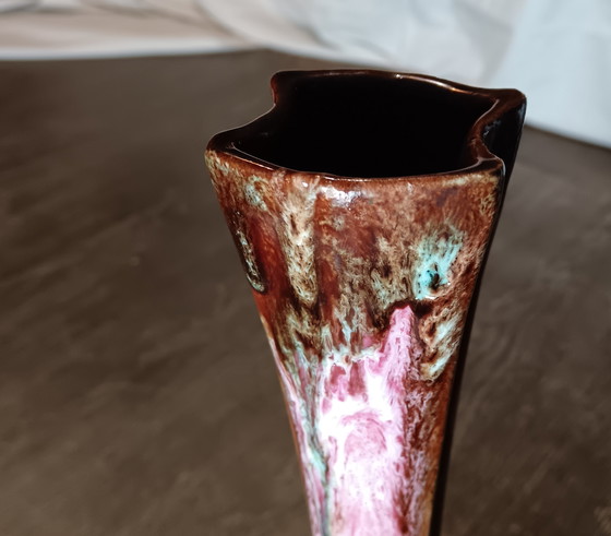 Image 1 of Jarrón de cerámica esmaltada - estilo Vallauris, años 50-70