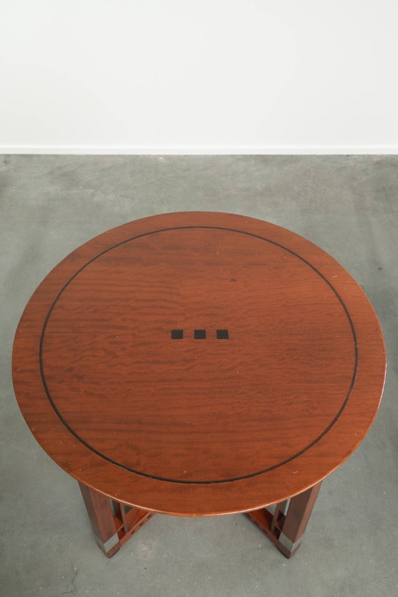Ronde salon/bijzettafel van Schuitema in Art Deco design uit de Decoforma serie – Salontafels, Wood, Klassiek (photo 6 of 13)
