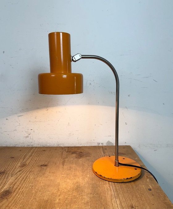 Image 1 of Vintage Orange Table Lamp , 1970s