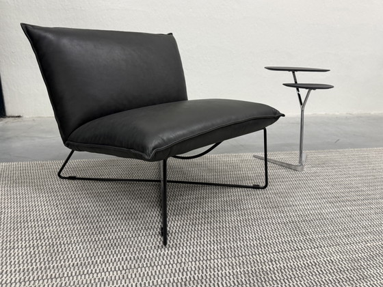 Image 1 of Jess Design Fauteuil Earl Cuir Bonanza noir