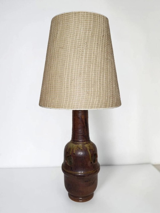 Steingutlampe aus Puisaye – Tischlampen, Porcelain (photo 5 of 9)