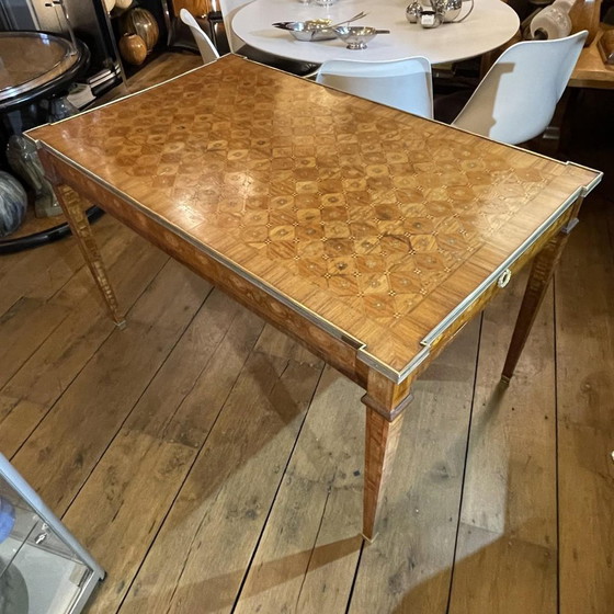 Louis XVI Directoire Inlaid Table / Desk, 19th Century – Bronze (photo 18 of 18)