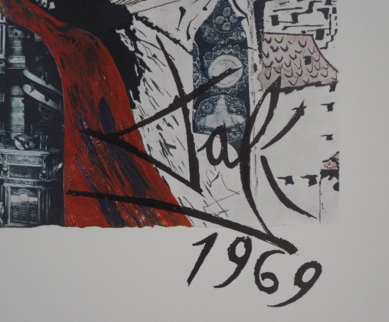 Salvador Dalí: Alsacia, SNCF (Suite de las Mariposas), Litografía original firmada – Litografías y grabados (photo 5 of 6)
