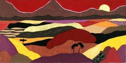 Sérigraphie Ronald Boonacker / Tanzanie II / Epreuve d'Artiste