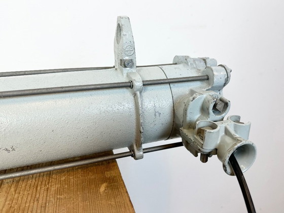 Image 1 of Lampada a sospensione industriale grigia di Elektrosvit, anni '80