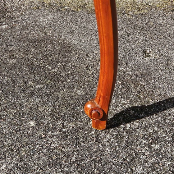 Image 1 of French Vintage Marqueterie Dining Table-extandable Cherrywood Table -Style Louis XV-80s