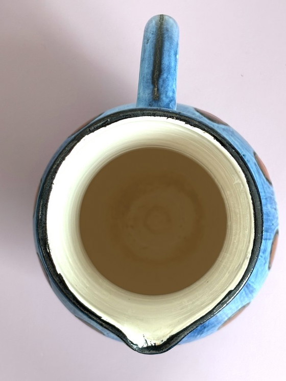 Handmade Vintage Ceramic Jug, Vase, by Guy-Roland Marcy (photo 9 of 11)