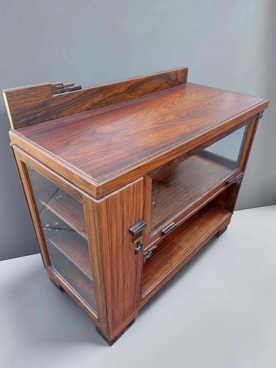 Credenza scolastica di Amsterdam, mobile Art Déco – Credenze, Wood, Glass (photo 8 of 11)