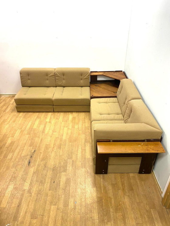 Image 1 of Sofá esquinero Mid-Century de Dřevotvar, diseño checo de los años 60 y 70