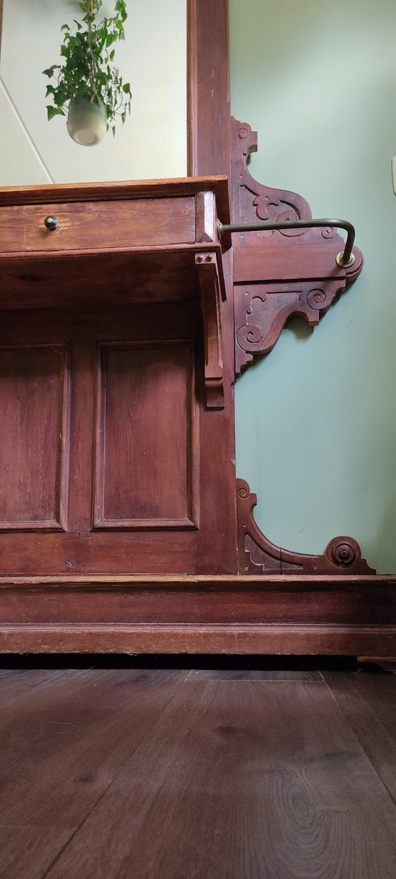 Image 1 of Antique Art Nouveau Style Hall Furniture