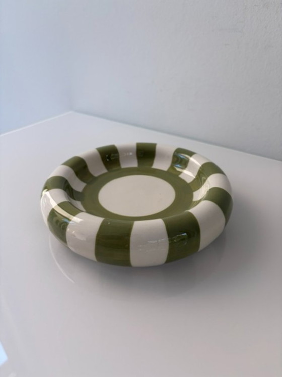 Cuenco a rayas verde-blanco / Vide-Poche – Ceramic (photo 8 of 15)