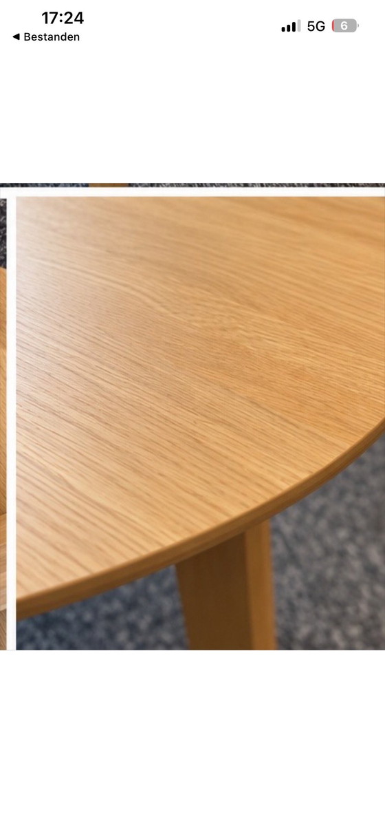 HAY design salontafel rond, licht hout, Beige (foto 5 van 5)
