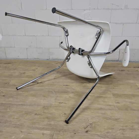 Image 1 of Set 4x witte Maui chair Kartell (Italiaans design) met leuningen (stapelbaar)