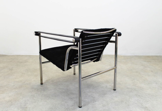 Lc1 Chair Le Corbusier Cassina Charlotte Perriand Sièges – Chaises de salle à manger, Metal, Leather (photo 4 of 15)