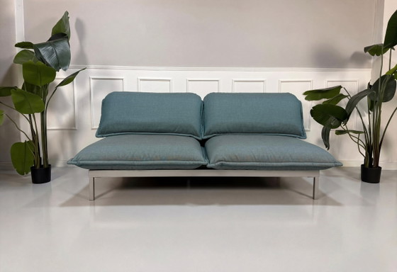 Image 1 of Rolf Benz Nova Designbank Blau Bank Schlaffunktion