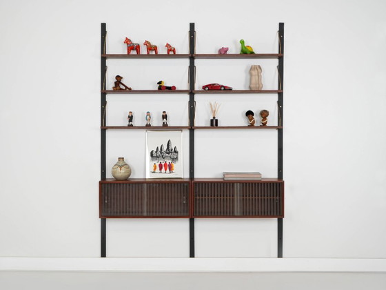 Image 1 of Teakhouten wandrek, Deens design, jaren 60, gemaakt in Denemarken.
