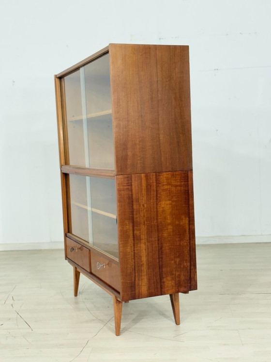 Image 1 of Vetrina di metà secolo, credenza, credenza espositiva, scaffale, vintage 1964