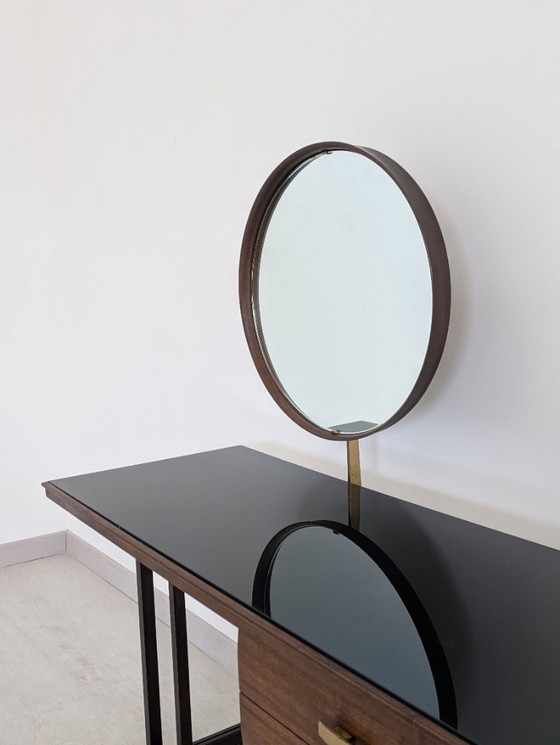 Image 1 of Dassi - Vittorio Dassi - Service table - Crystal, Wood, Brass - Dressing table with mirror