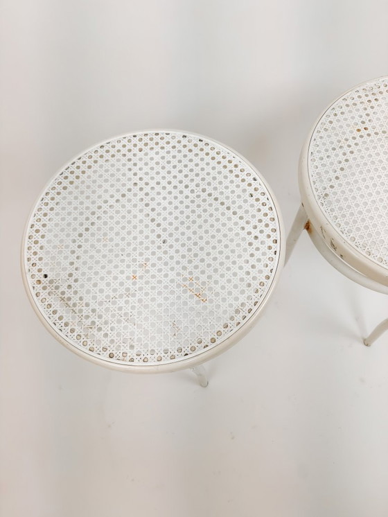 Image 1 of 2x Hocker im Thonet-Stil