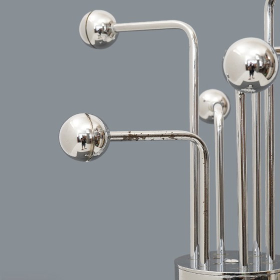 Image 1 of Lámpara perchero en metal cromado, años 70