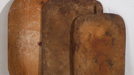 Large antique cutting boards (c.1920). Set of 3 #24 – Kitchen accessories, Rustic (photo 3 of 9)