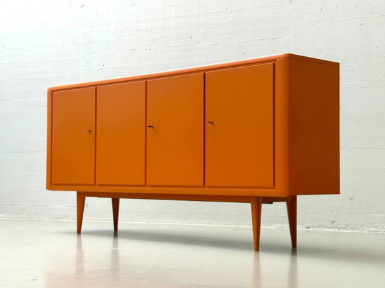 Image 1 of Buffet rétro orange vif, années 1960