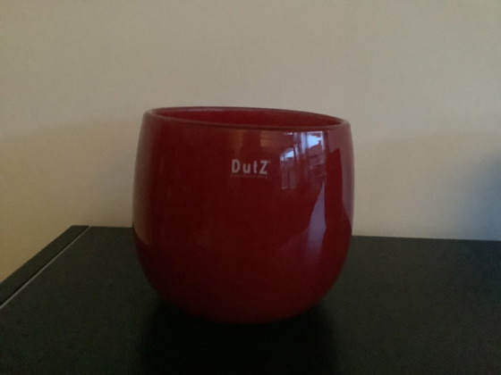 Image 1 of Dutz rode bloempotten twee stuks 