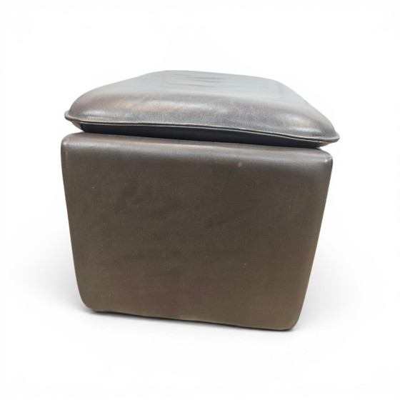 Pouf in pelle svizzero vintage di de Sede, anni '70 – Leather (photo 2 of 14)