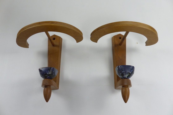Image 1 of Guillerme and Chambron, large pair of sconces.