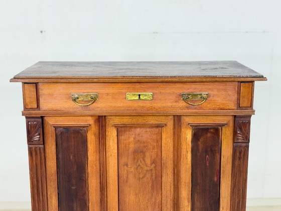 Magnifique commode/armoire ancienne Gründerzeit (fin du XIXe siècle) – vers 1900 – Wood (photo 4 of 15)